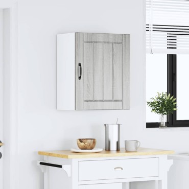 vidaXL Ντουλάπι τοίχου κουζίνας "Lucca" Γκρι Sonoma 50x31x60cm 1 τεμ.