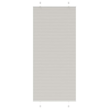 vidaXL Πλισέ περσίδα ανοιχτό γκρι 95x200 cm Πλάτος υφάσματος 94,4 cm