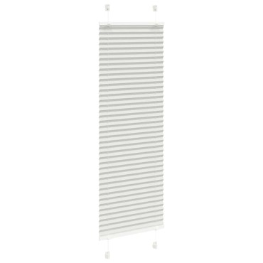 vidaXL Πλισέ περσίδα ανοιχτό γκρι 50x150 cm Πλάτος υφάσματος 49,4 cm