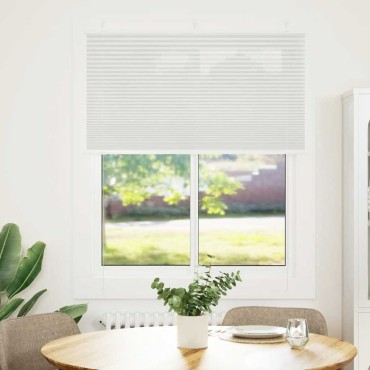 vidaXL Πλισέ περσίδα ανοιχτό γκρι 110x150 cm Πλάτος υφάσματος 109,4 cm