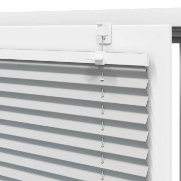 vidaXL Πλισέ περσίδα ανοιχτό γκρι 65x100 cm Πλάτος υφάσματος 64,4 cm