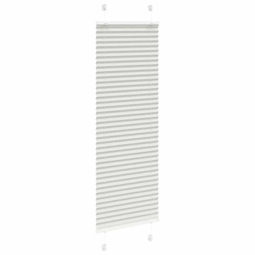 vidaXL Πλισέ περσίδα ανοιχτό γκρι 40x150 cm Πλάτος υφάσματος 39,4 cm