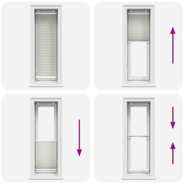 vidaXL Πλισέ περσίδα ανοιχτό γκρι 40x150 cm Πλάτος υφάσματος 39,4 cm