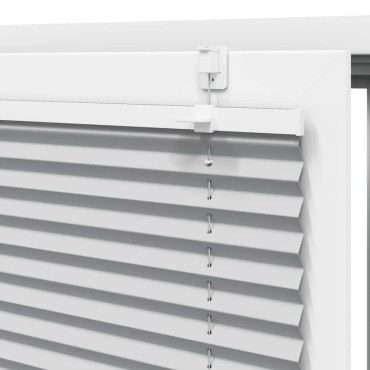 vidaXL Πλισέ περσίδα ανοιχτό γκρι 40x150 cm Πλάτος υφάσματος 39,4 cm