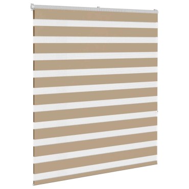 vidaXL Ζέβρα τυφλή 135x150 cm Πλάτος υφάσματος 130,9 εκ. Πολυεστέρας