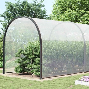 vidaXL Σαφής μουσαμάς με οπές 10x12 m Πολυαιθυλένιο