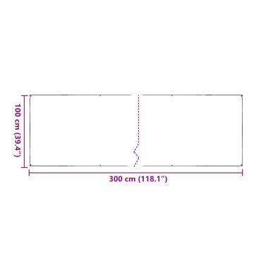 vidaXL Σαφής μουσαμάς με οπές 1x3 m PVC
