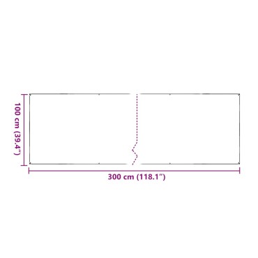 vidaXL Σαφής μουσαμάς με οπές 1x3 m PVC
