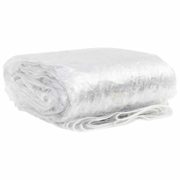vidaXL Σαφής μουσαμάς με οπές 1x5 m PVC