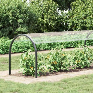 vidaXL Σαφής μουσαμάς με οπές 1x12 m PVC