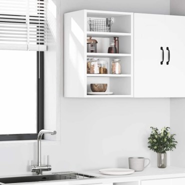 vidaXL κρεμαστό ντουλάπι Riga λευκό 40x29,5x60cm 1 τεμ.