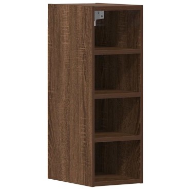 vidaXL κρεμαστό ντουλάπι Riga καφέ δρυς 20x29,5x60cm Ξύλο μηχανής 1 τεμ.