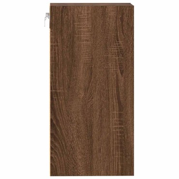 vidaXL κρεμαστό ντουλάπι Riga καφέ δρυς 20x29,5x60cm Ξύλο μηχανής 1 τεμ.