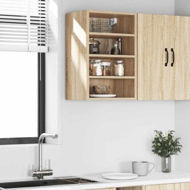 vidaXL κρεμαστό ντουλάπι Riga Sonoma Oak 40x29,5x60cm 1 τεμ.