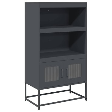vidaXL Highboard Ανθρακί 68x39x123cm Χάλυβας 1 τεμ.