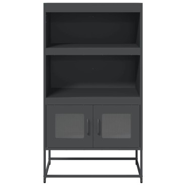 vidaXL Highboard Ανθρακί 68x39x123cm Χάλυβας 1 τεμ.