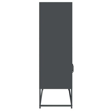 vidaXL Highboard Ανθρακί 68x39x123cm Χάλυβας 1 τεμ.