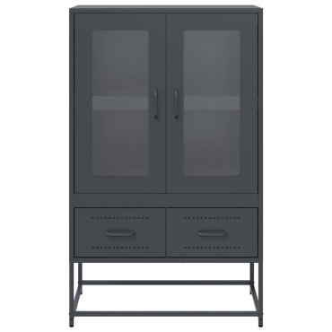 vidaXL Ντουλάπι Ανθρακί 68x39x111,5cm από Χάλυβα 1 τεμ.