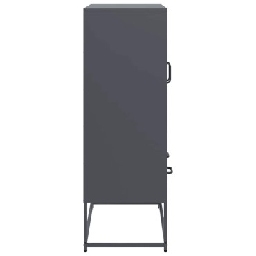 vidaXL Ντουλάπι Ανθρακί 68x39x111,5cm από Χάλυβα 1 τεμ.