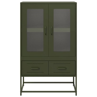 vidaXL Ντουλάπι Πράσινο Λαδί 68x39x111,5cm από Ατσάλι 1 τεμ.