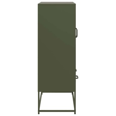vidaXL Ντουλάπι Πράσινο Λαδί 68x39x111,5cm από Ατσάλι 1 τεμ.