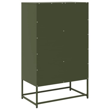 vidaXL Ντουλάπι Πράσινο Λαδί 68x39x111,5cm από Ατσάλι 1 τεμ.