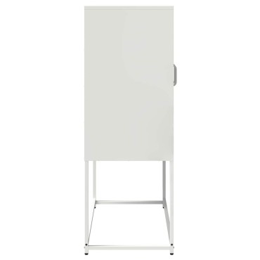 vidaXL Highboard Λευκό 68x39x107cm Ατσάλι 1 τεμ.