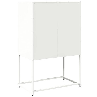 vidaXL Highboard Λευκό 68x39x107cm Ατσάλι 1 τεμ.