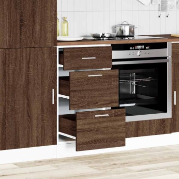vidaXL Κάτω ντουλάπι Lyon καφέ δρυς 40x46x81,5cm Κατασκευασμένο ξύλο