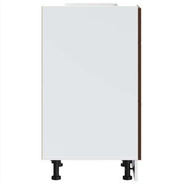 vidaXL Κάτω ντουλάπι Lyon καφέ δρυς 40x46x81,5cm Κατασκευασμένο ξύλο