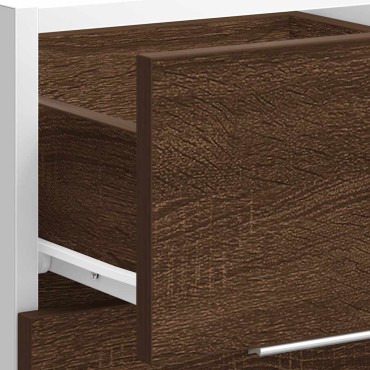 vidaXL Κάτω ντουλάπι Lyon καφέ δρυς 40x46x81,5cm Κατασκευασμένο ξύλο