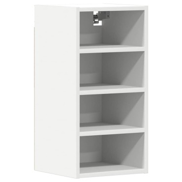 vidaXL κρεμαστό ντουλάπι Riga Λευκό 30x29,5x60cm Ξύλινη κατασκευή 1 τεμ.