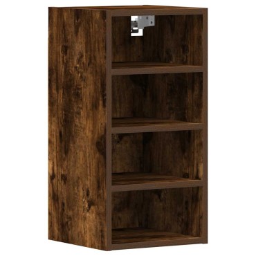 vidaXL κρεμαστό ντουλάπι Riga καπνιστή δρυς 30x29,5x60cm 1 τεμ.