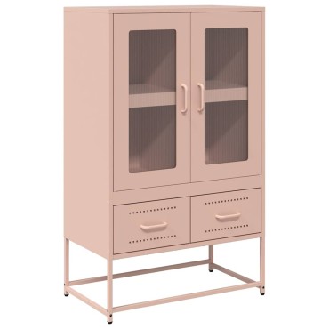vidaXL Ντουλάπα Ροζ 68x39x111,5cm από Χάλυβα 1 τεμ.
