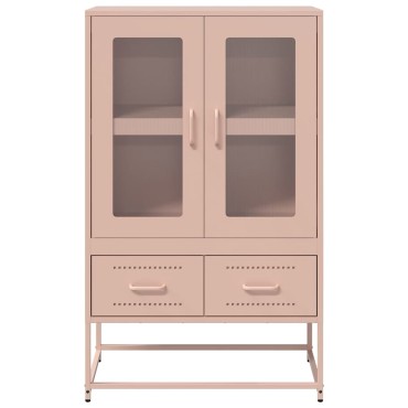 vidaXL Ντουλάπα Ροζ 68x39x111,5cm από Χάλυβα 1 τεμ.