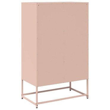 vidaXL Ντουλάπα Ροζ 68x39x111,5cm από Χάλυβα 1 τεμ.