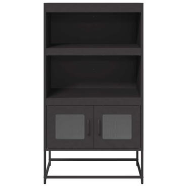 vidaXL Highboard Μαύρο 68x39x123cm Χάλυβας 1 τεμ.