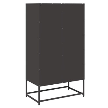 vidaXL Highboard Μαύρο 68x39x123cm Χάλυβας 1 τεμ.