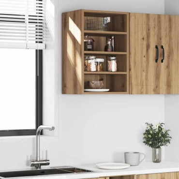 vidaXL κρεμαστό ντουλάπι Riga Artisan Oak 40x29,5x60cm 1 τεμ.