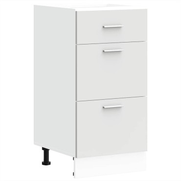 vidaXL Κάτω ντουλάπι Lyon λευκό 40x46x81,5cm Ξύλινο μηχανουργικό ξύλο