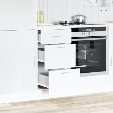 vidaXL Ντουλάπι "Lyon" Λευκό 40x46x81,5cm από Τεχνητό Ξύλο 1 τεμ.