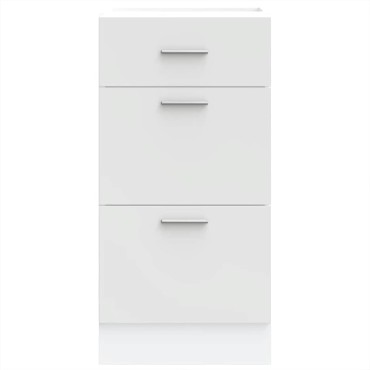 vidaXL Ντουλάπι "Lyon" Λευκό 40x46x81,5cm από Τεχνητό Ξύλο 1 τεμ.