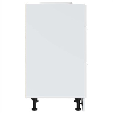 vidaXL Ντουλάπι "Lyon" Λευκό 40x46x81,5cm από Τεχνητό Ξύλο 1 τεμ.