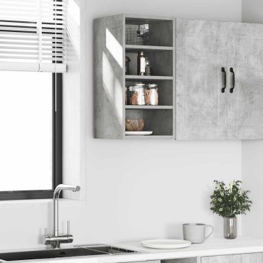 vidaXL Κρεμαστό Ντουλάπι "Riga" Γκρι Σκυρόδεμα 30x29,5x60cm από Τεχνητό Ξύλο 1 τεμ.