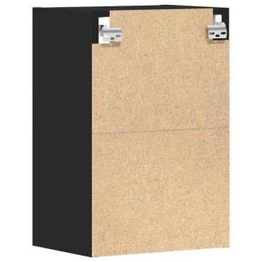 vidaXL κρεμαστό ντουλάπι Riga Μαύρο 40x29,5x60cm Κατασκευασμένο ξύλο 1 τεμ.