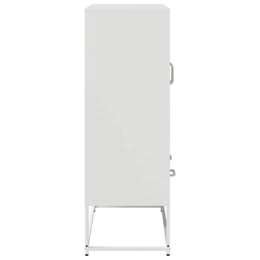 vidaXL Ντουλάπι Λευκό 68x39x111,5cm από Χάλυβα 1 τεμ.
