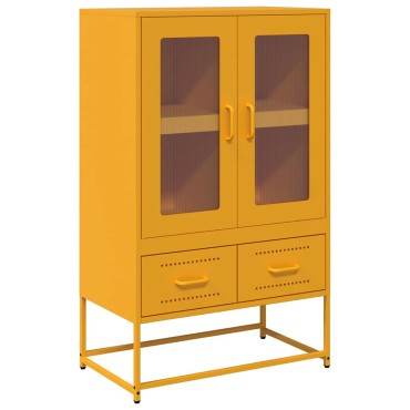 vidaXL Ντουλάπι Μουσταρδί 68x39x111,5cm από Ατσάλι 1 τεμ.