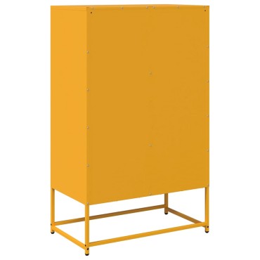 vidaXL Ντουλάπι Μουσταρδί 68x39x111,5cm από Ατσάλι 1 τεμ.