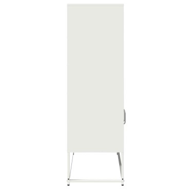 vidaXL Highboard Λευκό 68x39x123cm Ατσάλι 1 τεμ.