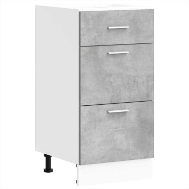 vidaXL κάτω ντουλάπι Lyon σκυρόδεμα γκρι 40x46x81,5cm